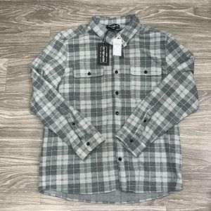 For the republic flannel. Grey. Size L. NWT